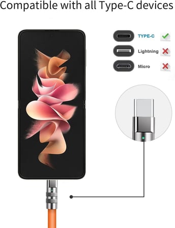 Hızlı Şarj Usb to Type-C Tombul Kablo Kopmalara Dayanıklı Şarj Kablosu 1 Metre (TCB8933)