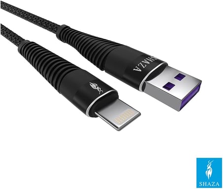 Apple iPhone Lightning 5A 100 W Örgülü Hızlı Şarj ve Data Kablosu 1 Metre