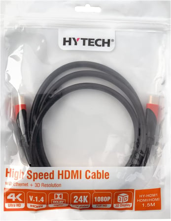 Hytech HY-HDM1 HDMI TO HDMI 1.5m Altın Uçlu 24K 1.4 Ver. 3D Kablosu