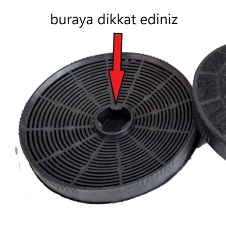 Termikel Oval Aspiratör Davlumbaz 15.5 CM Karbon Filtre Seti