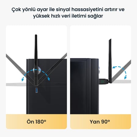 300 Mbps 2.4GHz Alıcı Verici USB WiFi Adaptör