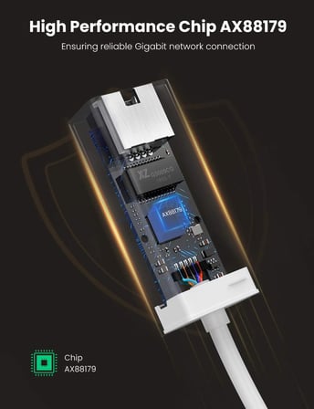 USB 3.0 to RJ45 Gigabit Ethernet Dönüştürücü Adaptör Beyaz