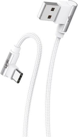 K594 Safe Type-c Usb 90 Derece Gamer Oyuncu Şarj Kablosu, GREEN