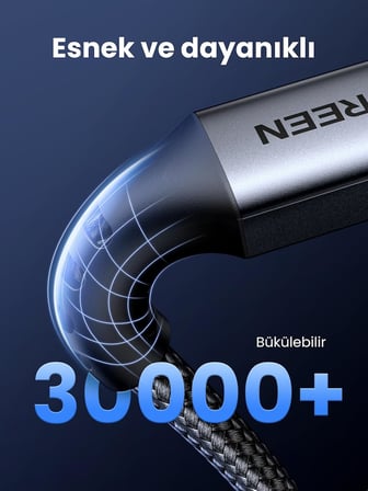 USB C Şarj Kablosu 60W Siyah Naylon USB C - USB C Kablosu PD 3.0 PPS iPhone 15 Pro Max Galaxy S23 S22 S21 A54 A34 A14 iPad Pro 12.9 iPad Air 5/Mini 6, Pixel 7 Pro vb. ile uyumludur. (2M)