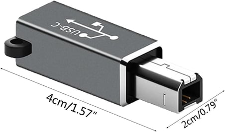 Type-c USB C Kablodan Printer Yazıcı Girişi Çevirici Dönüştürücü Aparatı