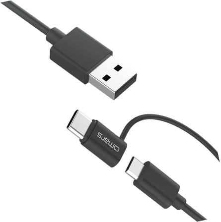2'si 1 Arada Type-C Micro USB Şarj ve Data Kablosu 1.2 Metre