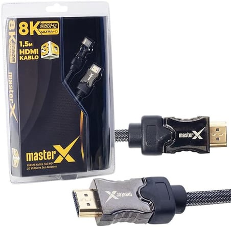 PARCBENY 18938 8K UHD 60HZ 2.1V ULTRA HD 1.5 METRE POŞETLİ ÖRGÜLÜ HDMI KABLO PROJEKSİYON Pc/Notebook OYUN KONSOLLARI HDMI GİRİŞLİ TELEVİZYONLAR Tüm görüntü ve ses aktarımlarında Kullanılır