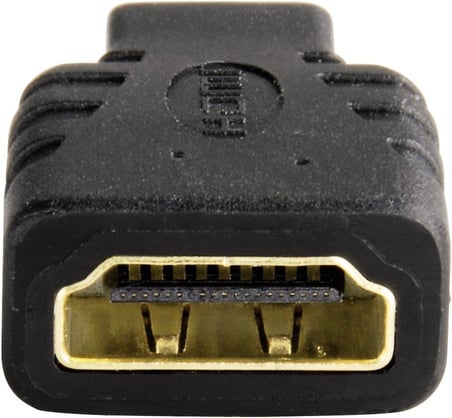 Adaptör HDMI A Soket - D (Micro)Fiş Altın Uç Siyah