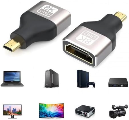 8k micro hdmi çevirici 8k uhd hdmi micro hdmi çevirici CEP TELEFONLARINA OLMAZ