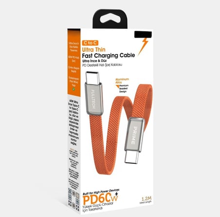 1.2 Metre Premium Şarj Kablosu Type-C to Teype-C Kablo