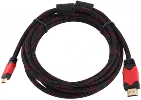 Concord HDMI Kablo 1.5 Metre Ses ve Görüntü Aktarım Kablosu - Siyah/Kırmızı