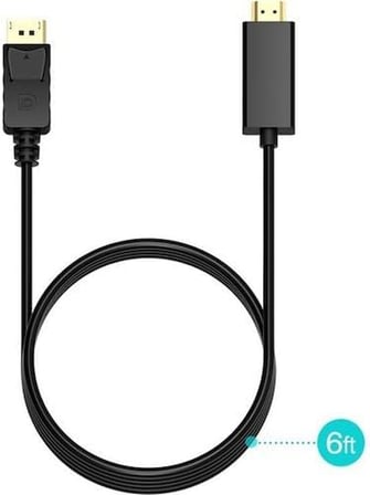3m Metre Displayport to Hdmi Kablo - Ses Görüntü Çevirici Kablo
