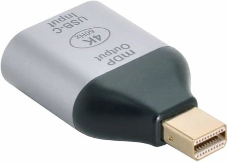 USB-C to Mini DisplayPort Adaptör 4K 60Hz Görüntü Aktarıcı Type-C to mDP Dönüştürücü Laptop Tablet Harici Monitör TV Projektör Bağlantı Aparatı Yüksek Çözünürlük Stabil Görüntü | ZR1219