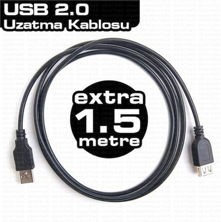 DK-CB-USB2EXTL150 1.5 m USB 2.0 Uzatma Kablosu