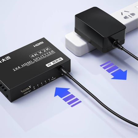CHB079 4K 30Hz 1 Giriş 4 Çıkış HDMI Splitter Çoklayıcı