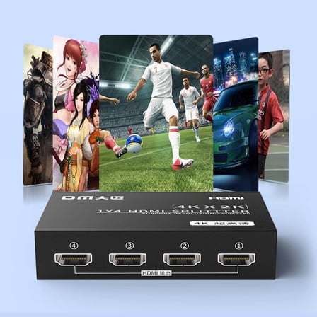 CHB079 4K 30Hz 1 Giriş 4 Çıkış HDMI Splitter Çoklayıcı