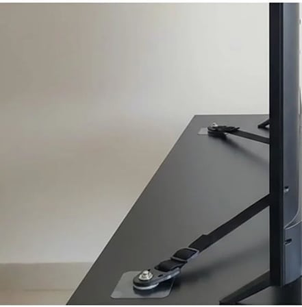 Öne ve Arkaya Devrilmesini Önleyen Mobilyaya Yapışkanlı LCD TV Askısı Kedi Köpek Çoçuk Bebek Deprem Koruma Güvenlik Kemeri Ahtapot Tip