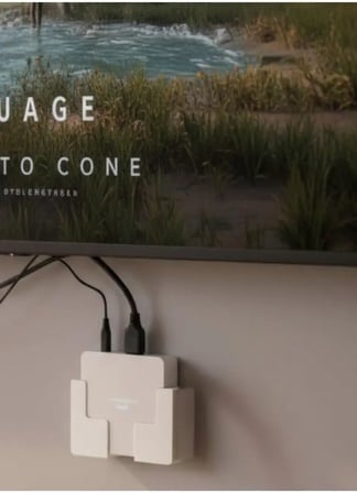 12X3 CM Yapışkanlı Duvara Asılabilir Uydu Android TVBOX Saklama Duvara Montaj Kutusu Organizer Raf (Beyaz)