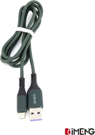 6A 100W USB A to Micro Data ve Hızlı Şarj Kablosu 1 Metre Yeşil
