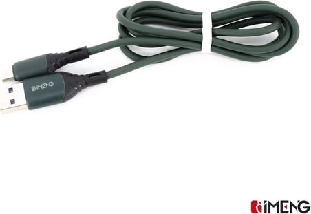6A 100W USB A to Micro Data ve Hızlı Şarj Kablosu 1 Metre Yeşil