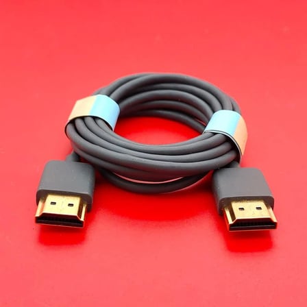 Hdmi Kablo 4K 2.0 Ultra İnce 1,5 Metre 3mm Esnek Taşınabilir Dijital Kablo Hızlı Görüntü Aktarımı 1,5m Gri 4KHDMI