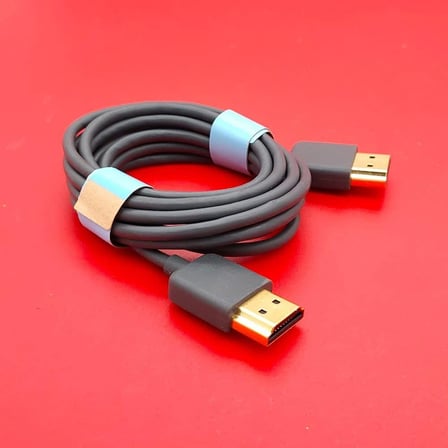 Hdmi Kablo 4K 2.0 Ultra İnce 1,5 Metre 3mm Esnek Taşınabilir Dijital Kablo Hızlı Görüntü Aktarımı 1,5m Gri 4KHDMI
