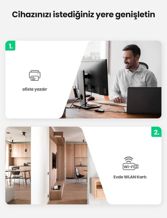 USB 2.0 Uzatma Kablosu ile aktif Wi-Fi amplifikatör, 5 Metre
