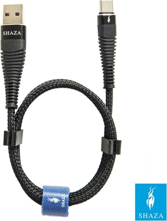 USB TYPE-C PD 5A 100 W Örgülü Hızlı Şarj ve Data Kablosu 1 Metre