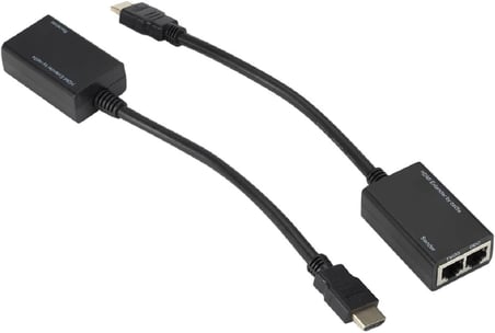 5747 Hdmi Rj45 Cat5e 6 Extender Uzatıcı Uzatma Aparatı Adaptör 1080p CAT 5e veya CAT 6 kablosu üzerinden sinyal göndererek HDMI uyumlu sinyalinizi uzun mesafelerde uzatın.