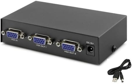 1245 Vga Splitter Switch 2 Port 200Mhz Çoklu Ekran Çoklayıcı
