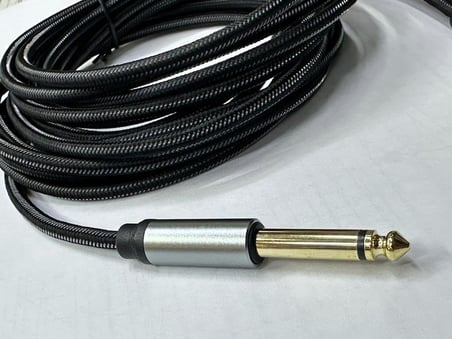 5 metre 6.3 mm mono amfi kablosu 5 metre 6.3 mm to 6.3 mm kablo