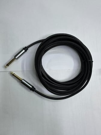 5 metre 6.3 mm mono amfi kablosu 5 metre 6.3 mm to 6.3 mm kablo