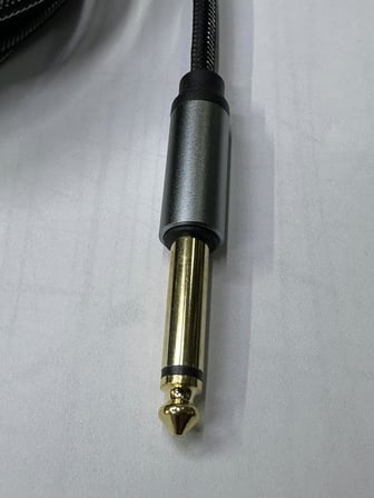 5 metre 6.3 mm mono amfi kablosu 5 metre 6.3 mm to 6.3 mm kablo