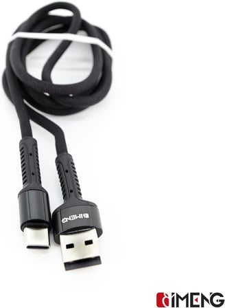 3A UsbA to Type-C Pro Braided Örgülü Data ve Hızlı Şarj Kablosu Siyah