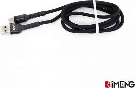 3A UsbA to Type-C Pro Braided Örgülü Data ve Hızlı Şarj Kablosu Siyah