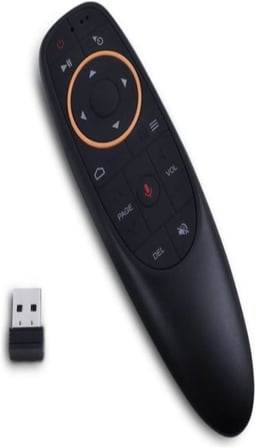 Sesli kumanda Air-Mouse 2.4G kablosuz ses hava faresi klavye uzaktan kumanda TV Box PC için