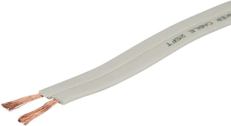 Planate Series 16 AWG Pure Copper Flat Panel Hoparlör Wire, 100 ft