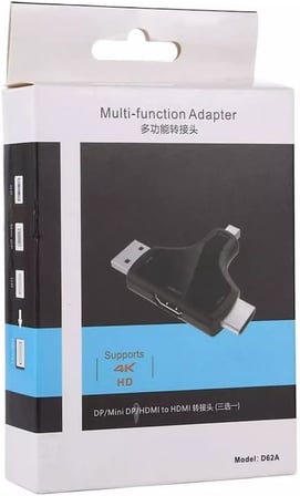 Mini DP+DP+HDMI To HDMI 4K Çevirici
