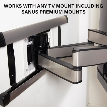 Legrand - OnQ Kablo Yönetimi, Yapısal Ortam Muhafazası, Duvar İçi Muhafaza, TV Ev Sineması Kutusu, Gömme Saklama Kutusu, Çift Amaçlı, 9 İnç, Beyaz (ENP0900-NA)