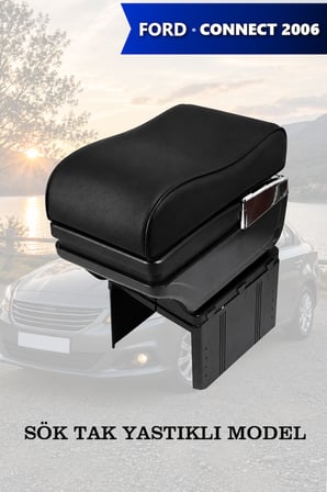 ford connect 2006 uyumlu küllüklü bardaklıklı siyah renk lüks tip kol dayama