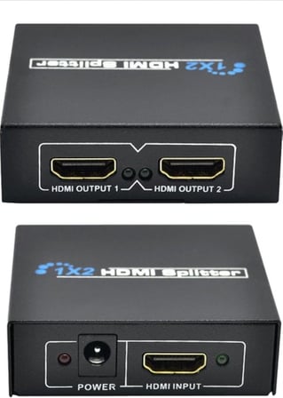 1x2 HDMI Splitter - Tek Girişten İki Ekrana HDMI Çoklayıcı Adaptör