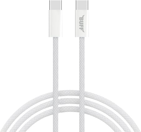 Buff Bl74 Örgülü 60W 1.2M Data Ve Şarj Kablosu, Bükülmeye Dayanıklı, Hızlı Şarj, Type-C To Type-C