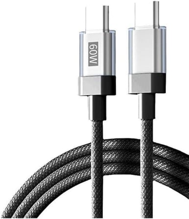 60W PD 3.0 Limpio Type-C to Type-C Hızlı Şarj ve Data Kablosu 1m Siyah