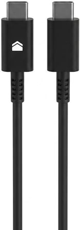 45W-5A USB-C to USB-C Hızlı Şarj ve Data Kablosu 1m Siyah