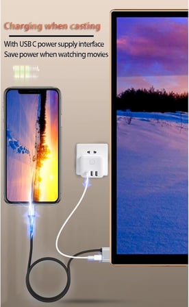 Cr36 Switch 2 için Görüntü Aktarıcı Adaptör Çevirici Type-C 3.1'den HDMI HDTV 4K 60Hz PD 100W Şarj 2 Metre Kablo Thunderbolt 3 Uyumlu