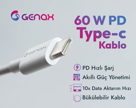 PD Type-C Ultra Hızlı Şarj Kablosu