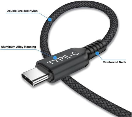 Ultra Hızlı PD Type-C Şarj Kablosu - 240W Güçlü Kırılmaz Örgülü