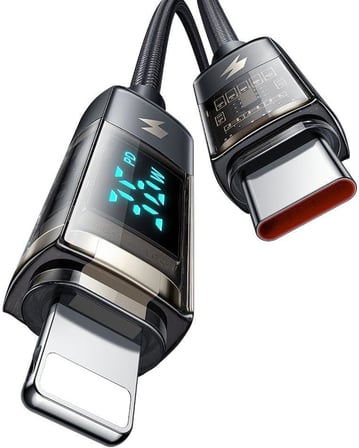 CA-3600 TypeC Iphone Şarj Data Kablo 1.2m-Siyah