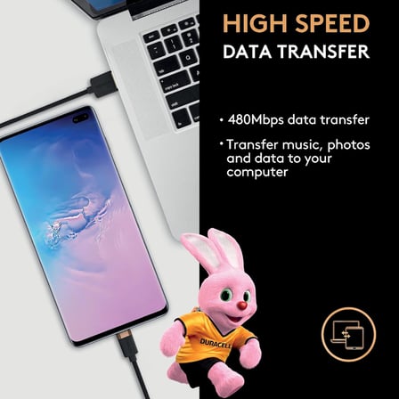 1m Lightning To Usb-A Örgülü Şarj Kablosu - Siyah