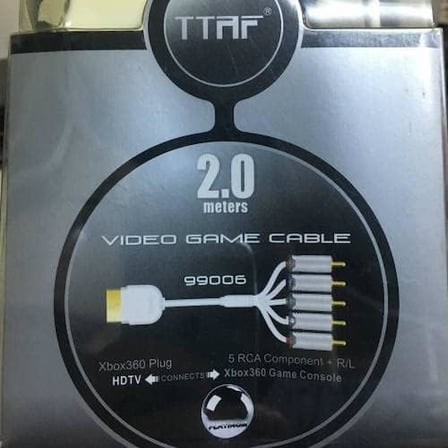 Ekstra Kaliteli 2 Metre XBOX 360 X BOX Component Kablo 5 RCA LALE